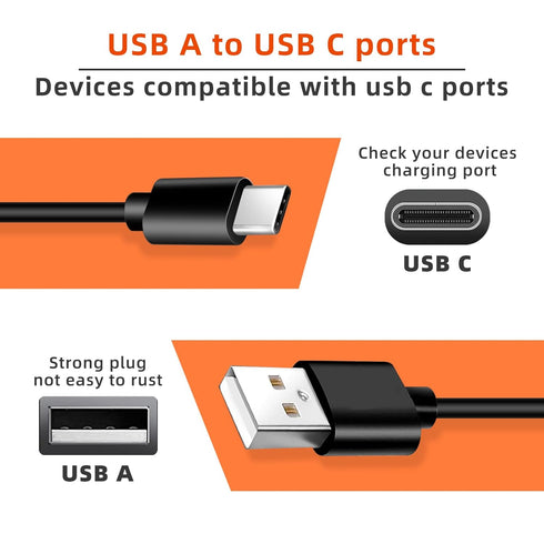 10FT Charger for Motorola G 5G/G Stylus 5G 2022/2023,Razr/Razr+ 2023,G Power 5G 2023/2024,Mote Edge 2021/2022, Moto Z4/Z3/Z2/Z,G Play,G Pure,One Ace,One 5G Phone USB C Charging Cable Cord Replacement