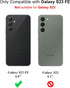 Case for Samsung Galaxy S23 FE (6.4-inch) Thin Phone Case with Camera Protection Soft Interior Slim Flexible TPU Back Cover for Galaxy S23 FE - Green