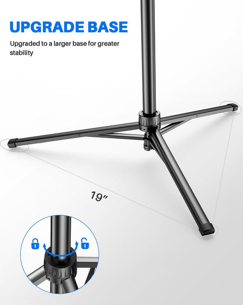 MIIASI 67" Phone Tripod, Extendable Tripod for iPhone, Selfie Stick with Remote and Phone Holder, Compatible