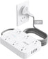 LENCENT 2 Prong Power Strip, 3 to 2 Prong Outlet Adapter, 10ft Braided Extension Cord with 6 AC & 4 USB Ports