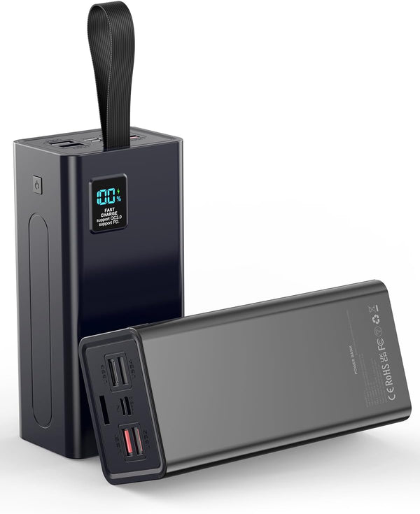 LOHAO Portable Charger Power Bank, PD 30w & QC 3.0 Fast Charging Battery