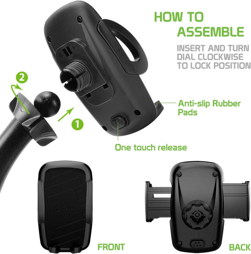 Cellet Universal CD Slot Phone Mount, 360° Rotating Car Phone Holder with Secure CD Slot Base