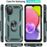 Yiakeng Samsung A03S Case with HD Screen Protector, Military Grade Protective Case with Ring for Galaxy A03S (Dark