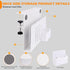 Desk Side Storage, Under Desk Laptop Mount, Table Side Hanging File Organizer, No Drill Clamp On Cable Management Tray