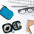 lyfLux Earbud Case - 10 Pieces Square & Rectangular Headphone Cases with Clips for Headphones, SD Cards, Wireless