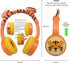 Kids Bluetooth Headphones, Wireless with MIC, Bluetooth 5.3, Stereo Sound, 85dB Volume Limited, for iPad Tablet