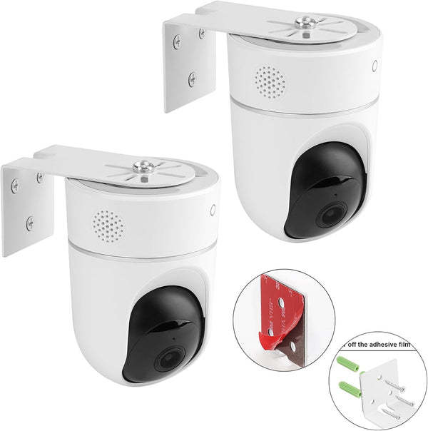 2Pack Adhesive Metal Wall Mount for Eufy Security Solo Indoor Cam E220 & P24, No Drilling Installation
