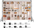 Heevnttiy 7x5ft White Bookshelf Backdrop Modern Office Zoom Video Conference Photography Background Bookcase