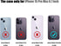 Nvollnoe iPhone 15 Pro Max Case with Card Holder, Heavy Duty Protective Dual Layer Shockproof Slim Wallet Phone Cover