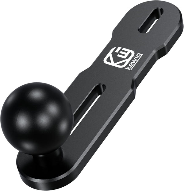 BRCOVAN Aluminum Alloy Mount Base with 1'' TPU Ball Compatible with RAM Mounts B Size 1 Inch Ball Double Socket Arm