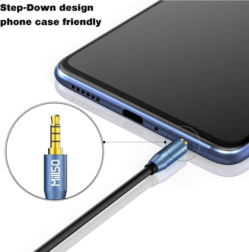 MillSO Headset Splitter for 2 TRRS Headphones or Mics - 3.5mm Jack Adapter Male to 2 Dual Female