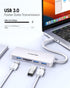 LENTION USB C Hub with 4K HDMI, 3 USB 3.0, SD/Micro SD Card Reader, Compatible with 2023-2016 MacBook Pro