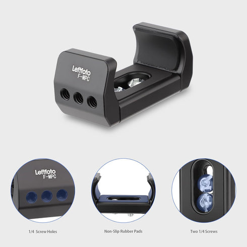 Leftfoto SSD T7 Holder, Universal Spring Loaded Mount Bracket for Samsung SanDisk SSD T5, Compatible with Width Range