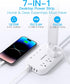 Power Strip with LED Desk Lamp, 3 Outlets 4 USB Ports(2 USBC) 4 Modes 5 Level Touch Lamp Small Desk Lamp for Home Office Bedroom Bedside, Study Reading Light, 5ft Extension Cord, Dorm Room Essentials by One Beat