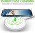Wireless iPhone Charger, QI Fast Charge Compatible for Apple iPhones, Samsung Galaxy Smartphones, Google Pixel, Moto Series Phones