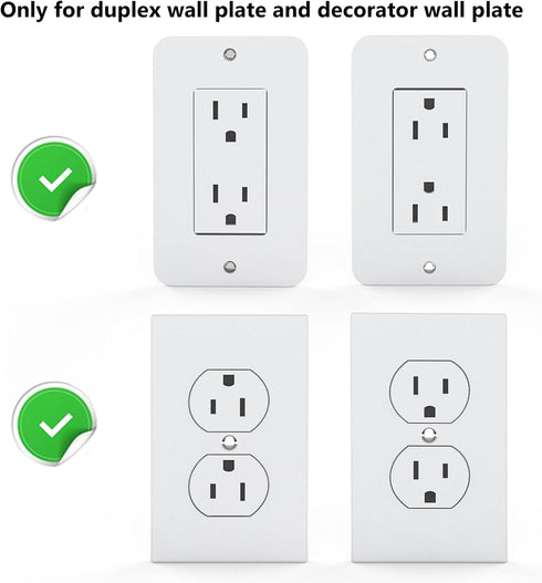 WALI Outlet Shelf Wall Holder, Bathroom Shelf up to 10lbs, Space Saving Organizer, 1 Pack, White