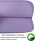 15.6 Inch Laptop Sleeve, Neoprene Notebook Case Compatible with Asus/Dell/Fujitsu/HP/Sony/Toshiba/Acer (Purple)