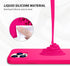 ZUSLAB Neon Pink Magnetic Silicone Case for iPhone 14 Pro, Compatible with All MagSafe Accessories & Charging
