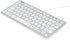 iKKEGOL USB Slim Mini Wired 78 Key Small Super Thin Compact Keyboard for Desktop Laptop PC, White