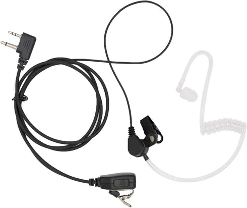 Transparent Acoustic Tube Earpiece Headset Compatible with Midland GXT1000, GXT1050, LXT500, LXT600VP3 Radio