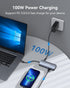 ABLEWE 8 1 4K@60Hz Adapter,1000Mbps, 100W 3 3.0 USB C Hub Ethernet, Multiport USB C to HDMI Hub, in USBC PD, USB Ports