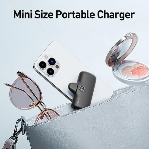 iWALK USB-C Portable Charger for iPhone 15, Mini 20W 4800mAh Wireless Power Bank, Fast Charging Travel Battery Pack