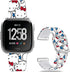 Hello Ki Sweet Blue Bands for Fitbit Versa 2/Versa/Versa Lite/Versa SE, Fancy Soft Sport Silicone Cartoon Holiday Strap