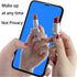 2 Pack Anti-Blue Tempered Glass Mirror Screen Protector Film for iPhone 15 Pro, 6.1 inch 9H Hardness Anti-scratch Full Covered (Blue)