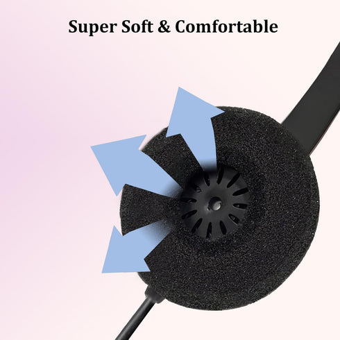 Replacement Foam Ear Pads for Plantronics Headset, Ear Cushions for Blackwire C320 3210 3220 3320, HW251N HW261N HW510