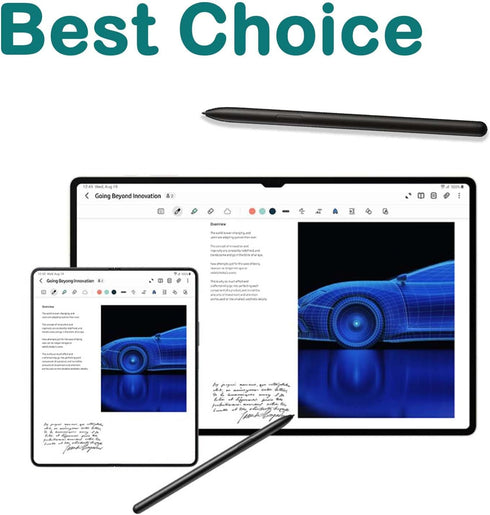 Galaxy Tab S9 Stylus Pen with Bluetooth - Replacement Pen for Samsung Galaxy Tab S9, Tab S9 Plus, Tab S9 Ultra, Black