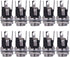 HiLetgo 10pcs DC Power Supply Jack Socket, Female Panel Mount Connector, 3-Pin 5.5 x 2.1mm