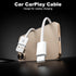 2Pack 15/16/17 3A 480Mbps (White-3FT) USB A to USB C Cable for iPhone All Series, Type-C Car Charger Fast Charging