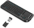 Burhoo Mini Keyboard with Touchpad, Mini Bluetooth Keyboard, 2.4G Ultra-Thin Handheld Wireless Portable,