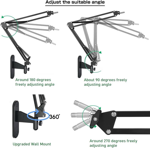 AceTaken Link-2C Insta360 2 2C 4K X4 X3 X2 Webcam Wall-Mount Holder Stand Compatible with Link / Link / Link PTZ
