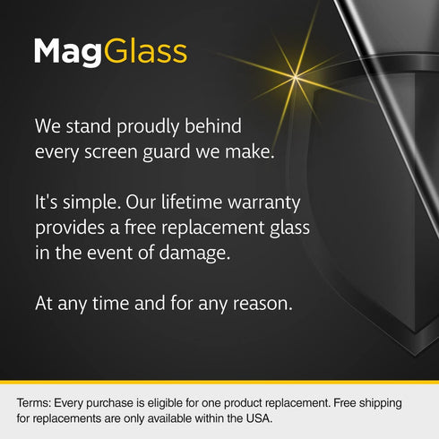 magglass Blue Light Blocking Tempered Glass Screen Protector for Samsung Galaxy S22 Ultra (3D) Curved Edge