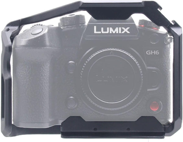 GH6 Cage for Panasonic Lumix GH6 Camera, Full Cage with Non Slip Silicone Mat