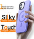 CANSHN Magnetic iPhone 12/12 Pro Case, Light Purple, Compatible with MagSafe, Translucent Matte Slim Shockproof