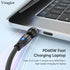 PD 60W USB C Magnetic Charging Cable 2Pack/6.6ft, 3A Fast Charging Data Transfer USB C/A to USB C