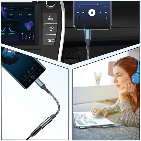 USB C to 3.5mm Jack Adapter, Type C to Headphone Converter for Samsung Galaxy S22 S21 S20 Ultra Note 20