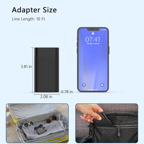 New Slim HP 65W USB C Charger, Compatible with HP EliteBook 830, 840, 845, 865, 640, 650, 1040 G8 G10 Power Adapter