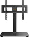Perlegear Universal Swivel TV Stand, Height Adjustable for 32–70 inch TVs, Tempered Glass Base, Holds Up to 88 lbs,