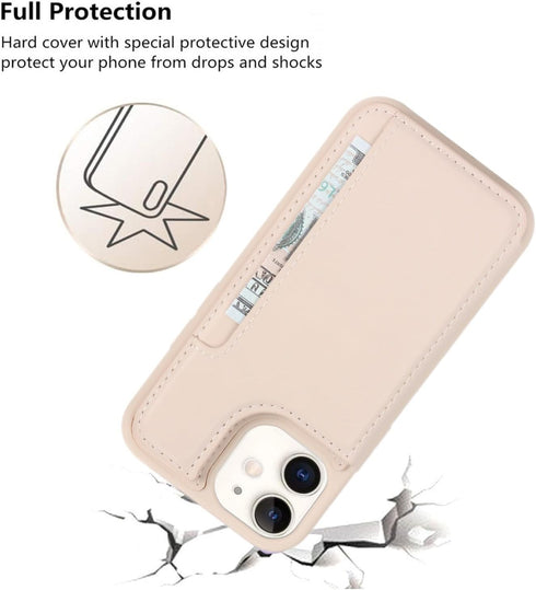 iCoverCase iPhone 12 Mini Wallet Case with Card Holder, RFID Blocking PU Leather Protective Case for 5.4 Inch iPhone 12