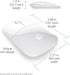 HP Z3700 2.4 1200 16 Wireless Mouse, White, Slim, Multi-OS & Device Compatibility, GHZ Connectivity, Multi-Surface