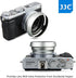 JJC Metal Lens Hood Shade Protector with 49mm Filter Adapter Ring for Fujifilm X100VI X100V X100F X100T