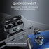 Wireless Ear Clip Bone Conduction Earbuds, Bluetooth 5.3, 18 Hours Playtime, Lightweight, Black for Cycling, Sport,