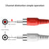 PASOW RCA Cables, 2RCA Male to 2RCA Male Stereo Audio Subwoofer Cable for Home Theater, 6 Feet