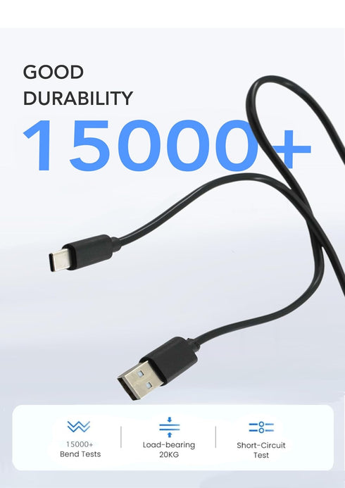 DUSTEWQ 4K, (6 Replacement USB-Type C Charging Cable Data Transfer Cable Compatible with Logitech BRIO BRIO Ultra HD