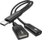 USB C OTG with Charging Adapter, USB C OTG Splitter with 60W PD Fast Charge for Steam Deck, Galaxy S22, Switch