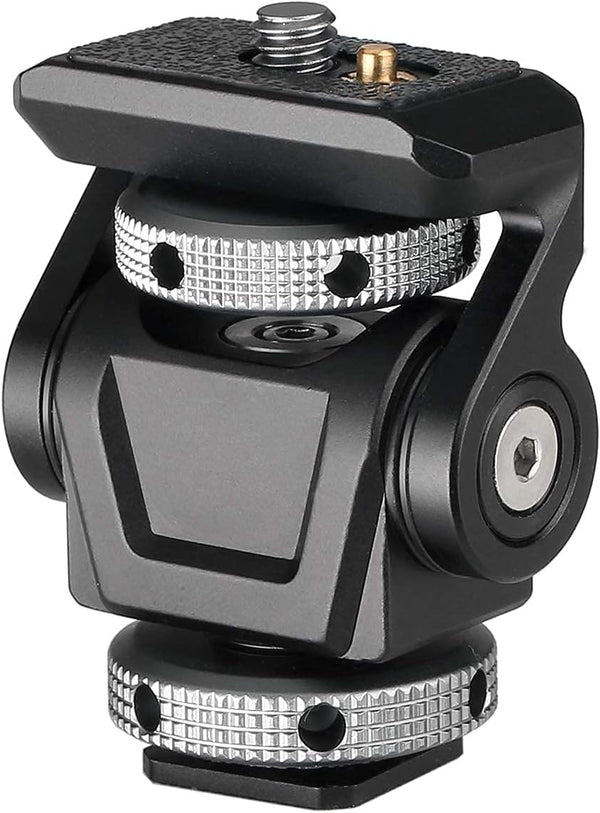 FOCPRO DSLR Camera Field Monitor Mount Holder with Cold Shoe for 5 inch