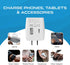 Ceptics (CTU-6) Japan, Philippines Travel Adapter Plug with USB-A + USB-C - Usa Input - Type A - Ultra Compact